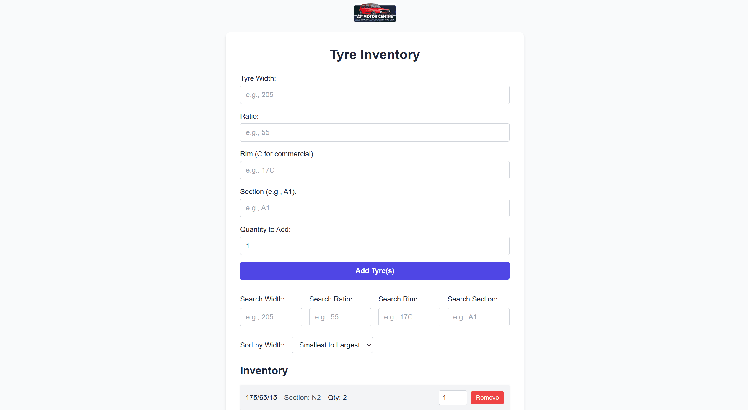 TyreInventory